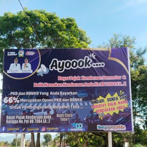 Pemasangan Baliho PKB dan BBNKB