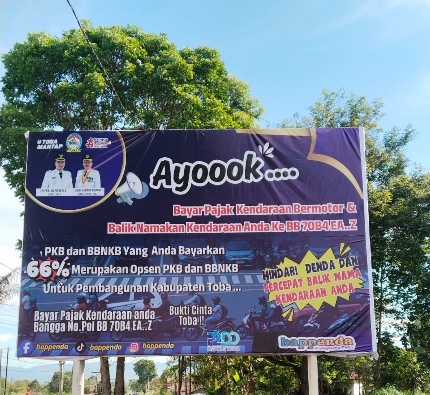 Pemasangan Baliho PKB dan BBNKB